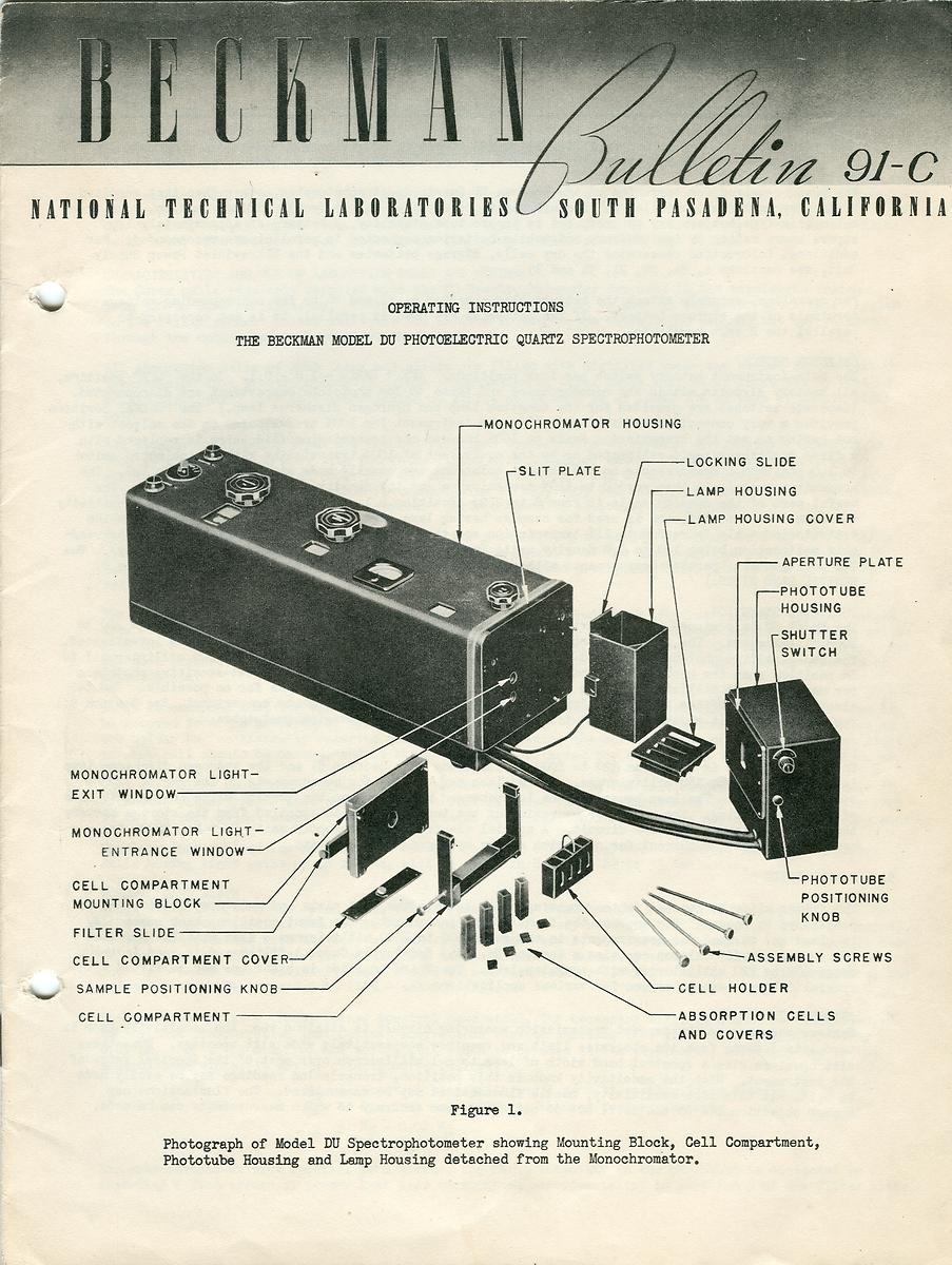 Illustration of UV-Vis Spectrophotometer